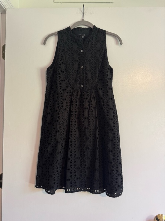 Theory Dresses & Skirts - Theory Black Sleeveless Eyelet Midi Dress